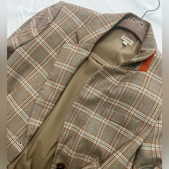 Daniel Cremieux plaid brown Blazer - Picture 2 of 7